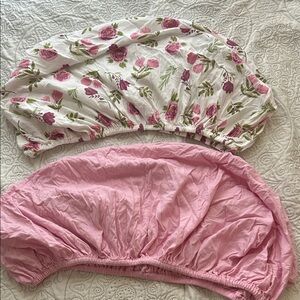 Floral and Pink bassinet Covers